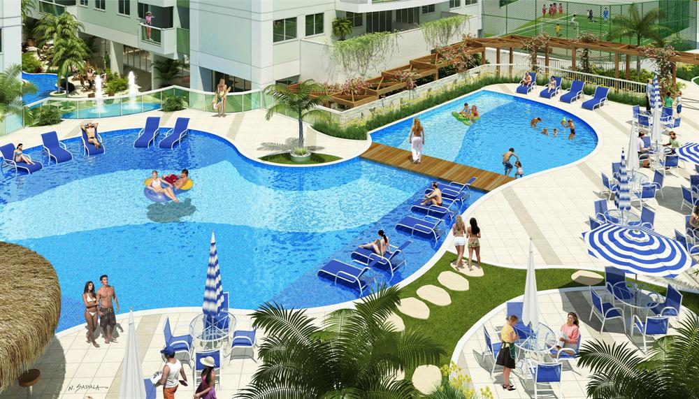 Empreendimento Lagoa Azul - Imóveis, Apartamentos 2 e 3 Quartos e Dormitórios em Jacarepaguá, Rio de Janeiro, RJ | Construtora Santa Cecília