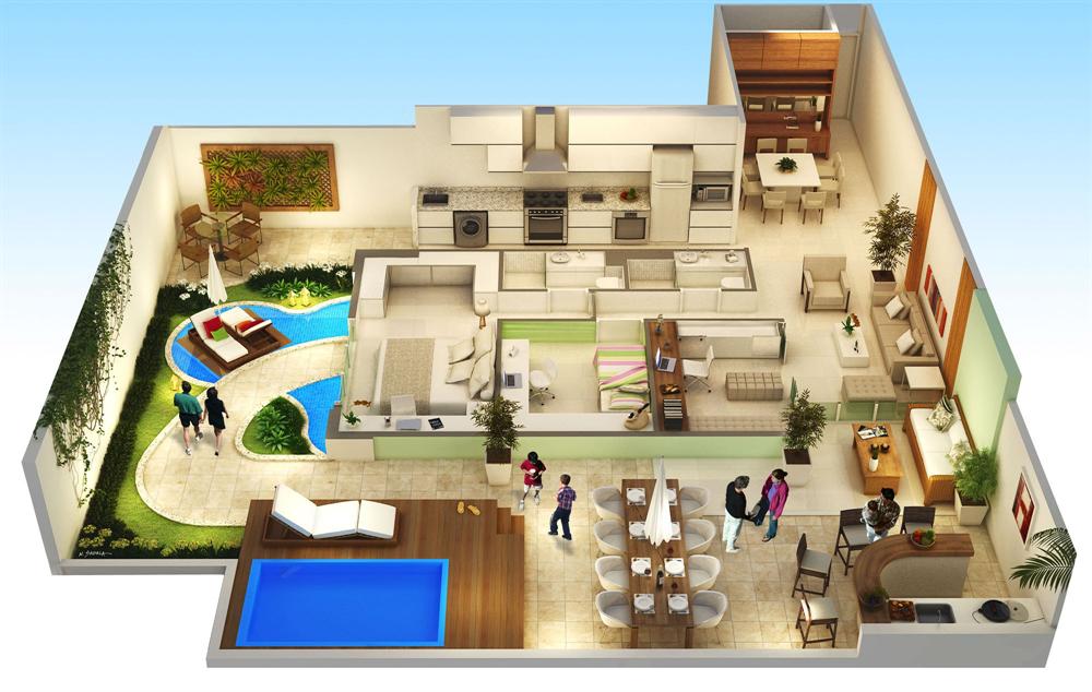 Empreendimento Lagoa Azul - Imóveis, Apartamentos 2 e 3 Quartos e Dormitórios em Jacarepaguá, Rio de Janeiro, RJ | Construtora Santa Cecília